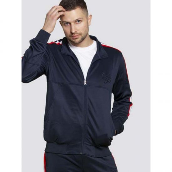 D555 Brookes Couture Zip Up Navy - Tröjor & hoodies - Stora hoodies & tröjor - 2XL-14XL