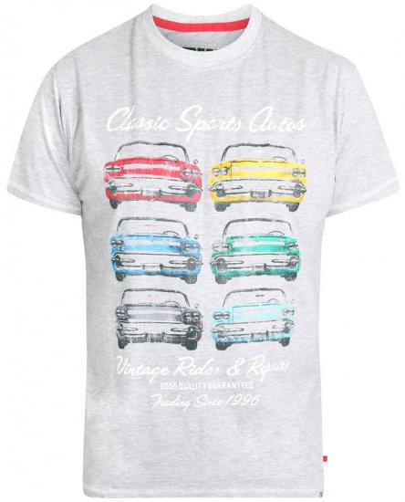 D555 Jenson T-shirt Grey - T-shirts - Stora T-shirts - 2XL-14XL