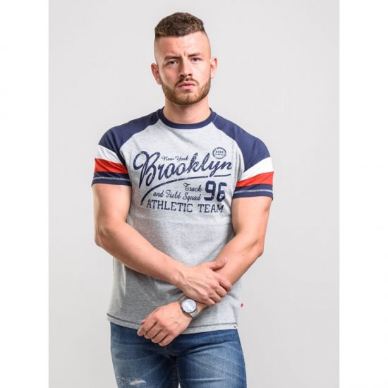 D555 Jones T-shirt Grey - T-shirts - Stora T-shirts - 2XL-14XL