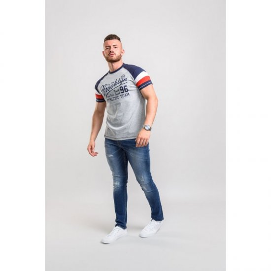 D555 Jones T-shirt Grey - T-shirts - Stora T-shirts - 2XL-14XL