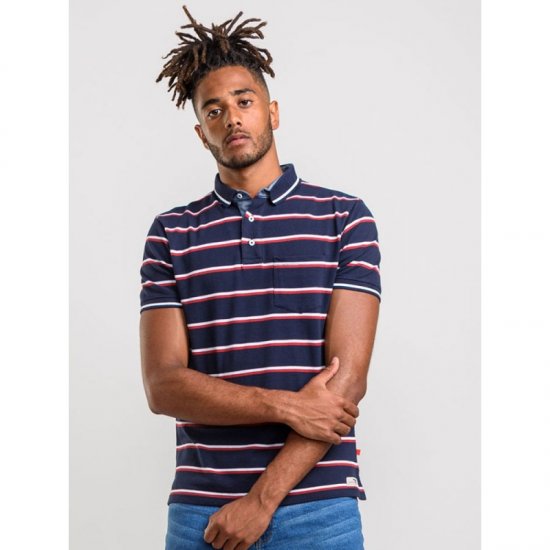 D555 Holmes Polo Navy - Pikétröjor - Stora pikétröjor - 2XL-8XL