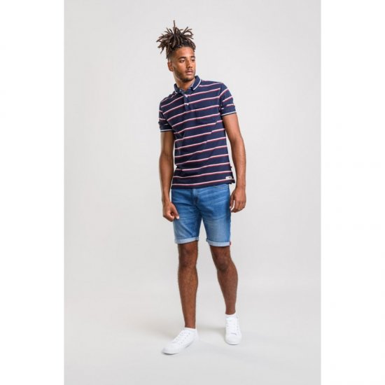 D555 Holmes Polo Navy - Pikétröjor - Stora pikétröjor - 2XL-8XL