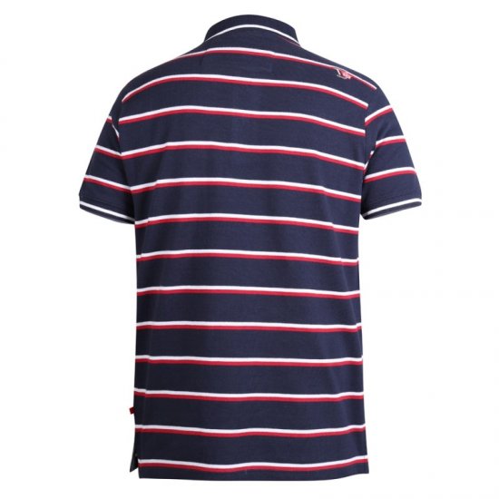 D555 Holmes Polo Navy - Pikétröjor - Stora pikétröjor - 2XL-8XL