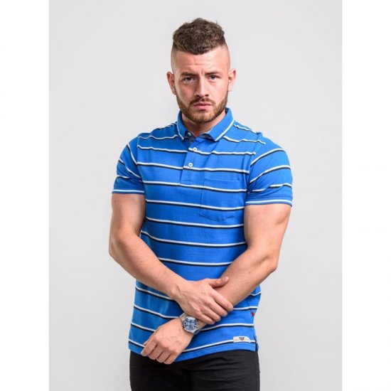 D555 Holmes Polo Blue - Pikétröjor - Stora pikétröjor - 2XL-8XL
