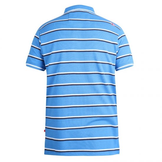 D555 Holmes Polo Blue - Pikétröjor - Stora pikétröjor - 2XL-8XL