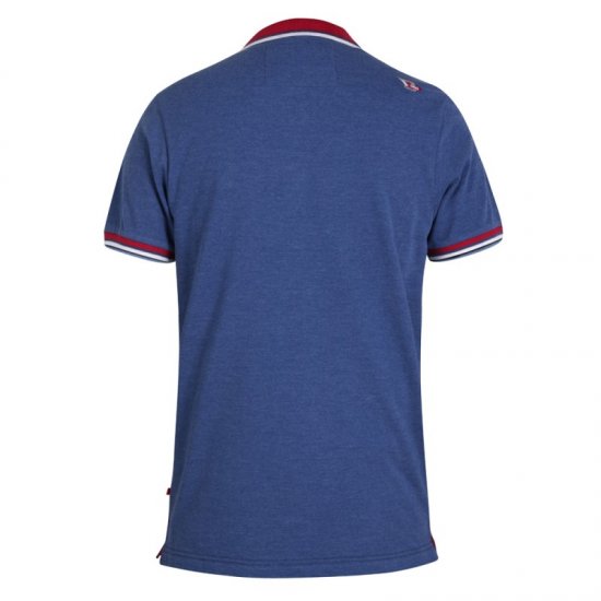D555 Nigel Polo Denim Blue - Pikétröjor - Stora pikétröjor - 2XL-8XL