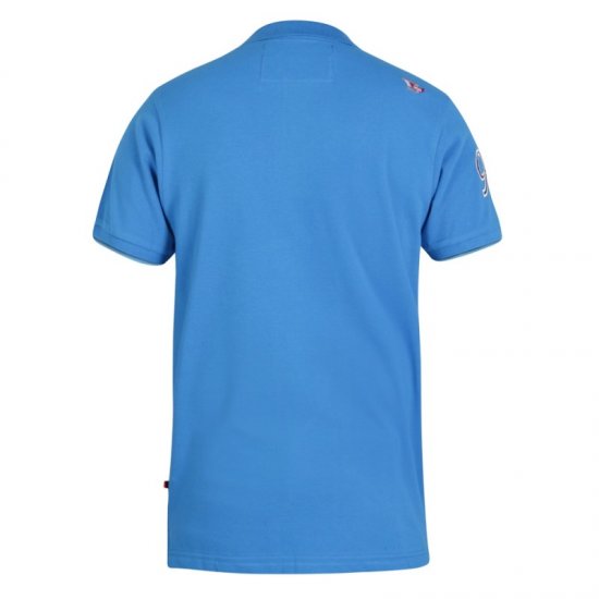 D555 Parker Polo Blue - Pikétröjor - Stora pikétröjor - 2XL-8XL