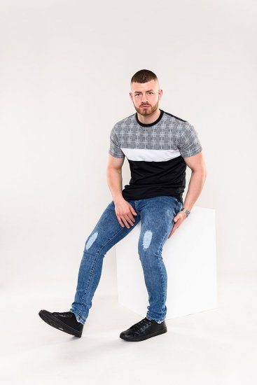 D555 Vista Couture Cut And Sew Curved Hem T-Shirt - T-shirts - Stora T-shirts - 2XL-14XL
