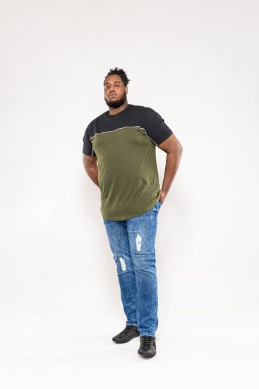 D555 Buckland Couture Cut And Sew Curved Hem T-Shirt - T-shirts - Stora T-shirts - 2XL-14XL