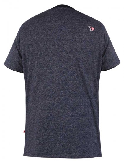 D555 Tiverton Printed Fine Stripe T-shirt - T-shirts - Stora T-shirts - 2XL-14XL