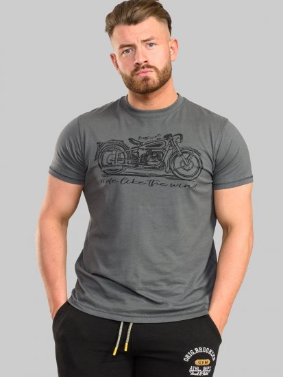 D555 Puxton Motorbike Printed T-Shirt - T-shirts - Stora T-shirts - 2XL-14XL
