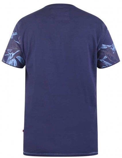 D555 BROMLEY Floral Panel Printed T-Shirt - T-shirts - Stora T-shirts - 2XL-14XL