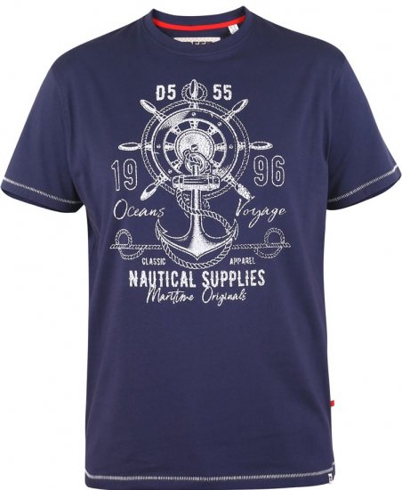 D555 CANTERBURY Printed T-Shirt - T-shirts - Stora T-shirts - 2XL-14XL
