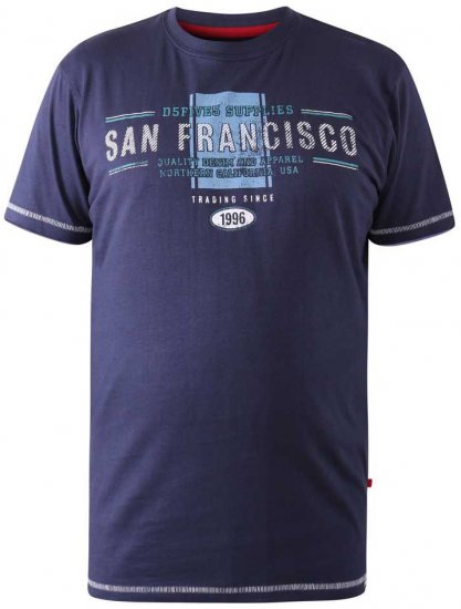D555 WANSTEAD San Francisco T-Shirt - T-shirts - Stora T-shirts - 2XL-14XL
