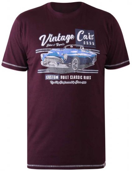 D555 BUCKHURST Vintage Cars T-Shirt - T-shirts - Stora T-shirts - 2XL-14XL