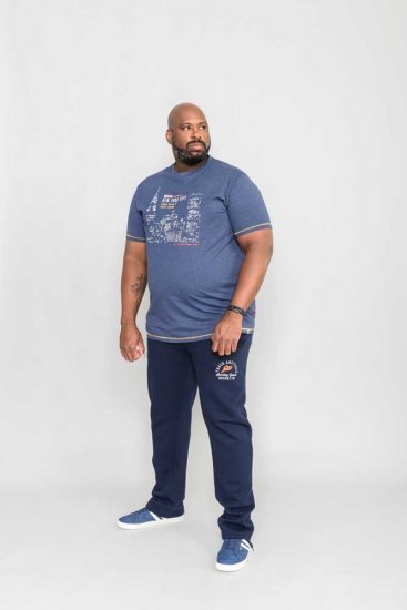 D555 DEBDEN NYC Night Skyline T-Shirt - T-shirts - Stora T-shirts - 2XL-14XL