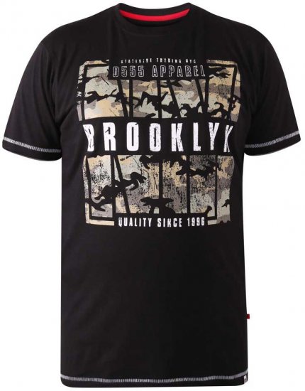 D555 BRICKET Camo Brooklyn T-Shirt - T-shirts - Stora T-shirts - 2XL-14XL