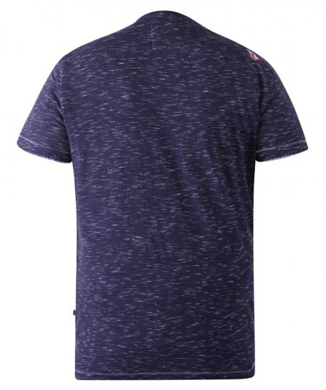 D555 Warner Guitar Printed T-Shirt Navy - T-shirts - Stora T-shirts - 2XL-14XL