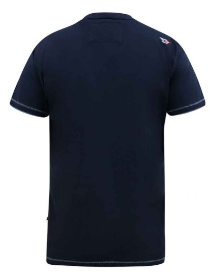 D555 Cransford Gradient Line Printed T-Shirt - T-shirts - Stora T-shirts - 2XL-14XL