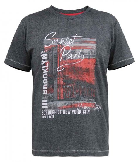 D555 Bramfield Sunset Park Brooklyn Printed T-Shirt - Alla kläder - Kläder stora storlekar herr
