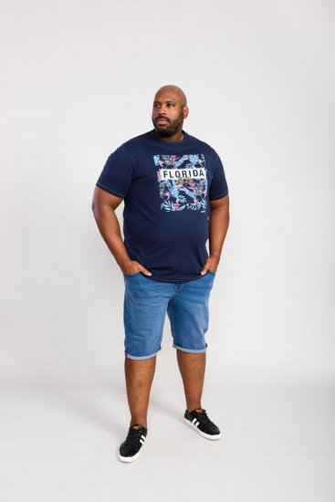 D555 Prestwick Florida Floral Printed T-Shirt - T-shirts - Stora T-shirts - 2XL-14XL