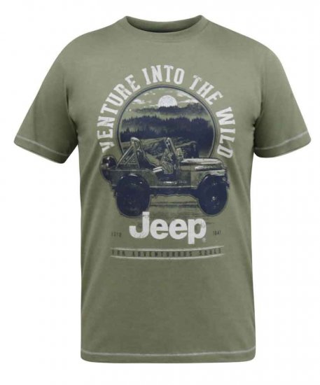 D555 Hibbert Official Jeep Printed T-Shirt - T-shirts - Stora T-shirts - 2XL-14XL