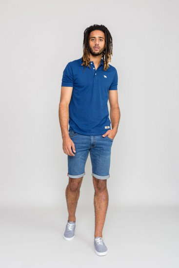 D555 WINCHESTER Blue Polo Shirt - Pikétröjor - Stora pikétröjor - 2XL-8XL