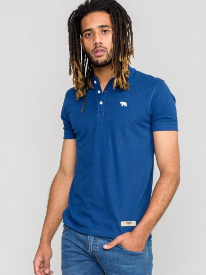 D555 WINCHESTER Blue Polo Shirt - Pikétröjor - Stora pikétröjor - 2XL-8XL