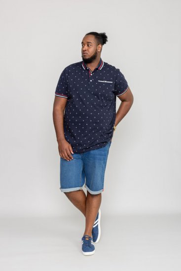 D555 SWINDON Print Polo Shirt - Pikétröjor - Stora pikétröjor - 2XL-8XL