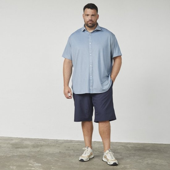 North Latitude 61116 Melerad Kortärmad Pikétröja Blå - Pikétröjor - Stora pikétröjor - 2XL-8XL