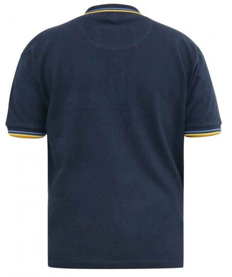 D555 Hamford Pique Polo Shirt Navy - Pikétröjor - Stora pikétröjor - 2XL-8XL