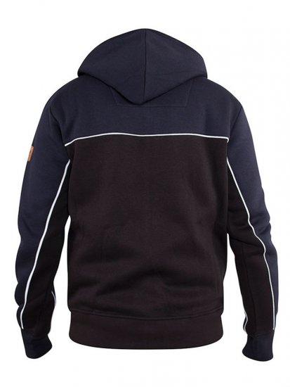 D555 Vincent Full Zip Hoody With Chest And Sleeve Piping Detail - Tröjor & hoodies - Stora hoodies & tröjor - 2XL-14XL