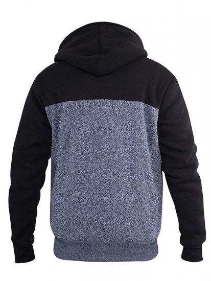 D555 Allen Zip Through Hoody With Sherpa Lining - Tröjor & hoodies - Stora hoodies & tröjor - 2XL-14XL