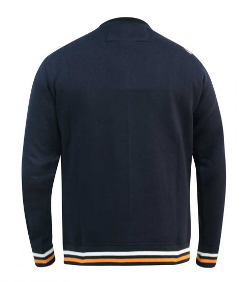 D555 Marlow Printed Crew Neck Sweatshirt Navy - Tröjor & hoodies - Stora hoodies & tröjor - 2XL-14XL