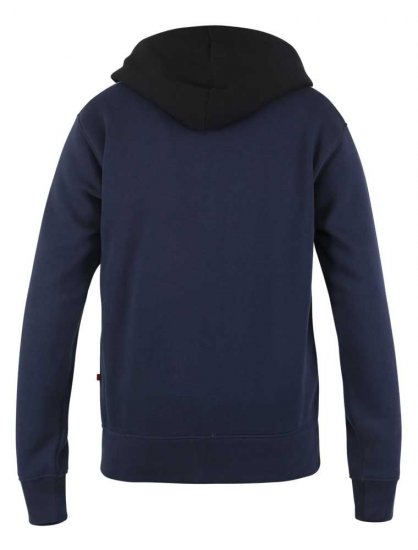 D555 Silverton Contrast Panneled Hoodie Navy - Tröjor & hoodies - Stora hoodies & tröjor - 2XL-14XL