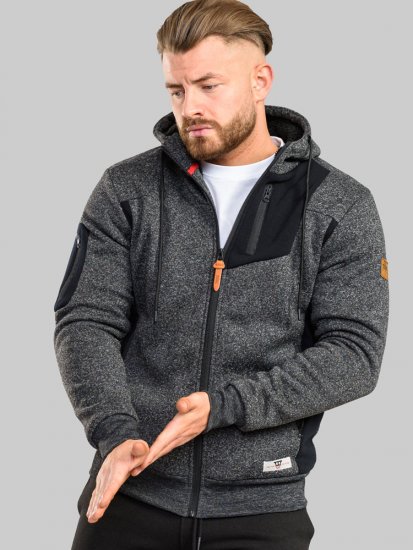 D555 Crofton Hoodie With Sherpa Lining - Tröjor & hoodies - Stora hoodies & tröjor - 2XL-14XL