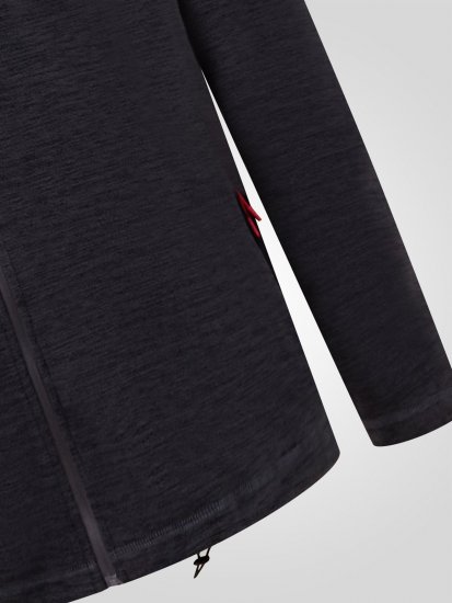 D555 Damien Micro Fleece Zip Through Hoody Svart/Grå - Tröjor & hoodies - Stora hoodies & tröjor - 2XL-14XL