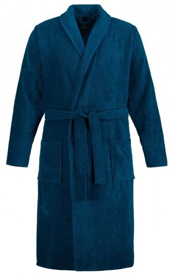 JP1880 Bathrobe Terry Navy - Morgonrockar/badrockar/handdukar - Morgonrockar/badrockar för herrar i stora storlekar