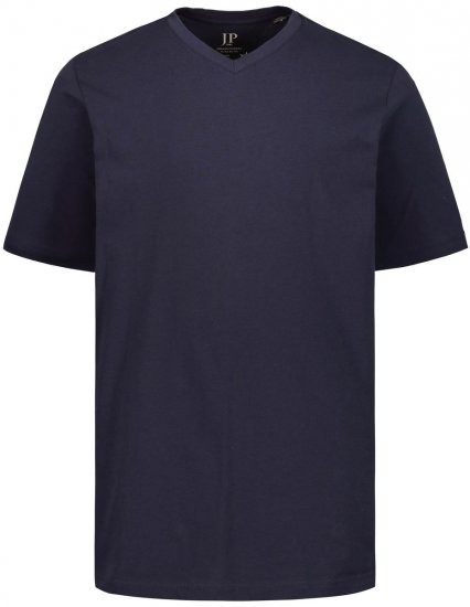 JP1880 702415 T-shirt med V-ringning Mörkblå - T-shirts - Stora T-shirts - 2XL-14XL