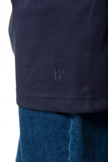 JP1880 702415 T-shirt med V-ringning Mörkblå - T-shirts - Stora T-shirts - 2XL-14XL