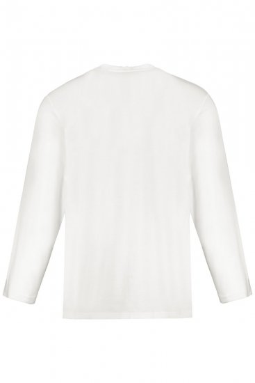 JP1880 702555 Långärmad henleytröja Vit - T-shirts - Stora T-shirts - 2XL-14XL