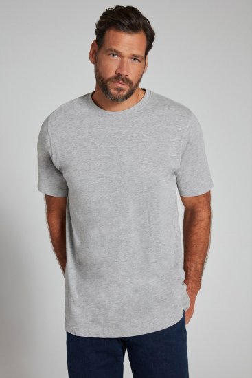 JP1880 702558 T-shirt med rund hals Gråmelerad - T-shirts - Stora T-shirts - 2XL-14XL