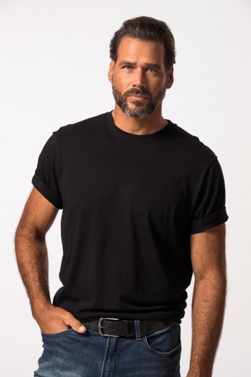 JP1880 702558 T-shirt med rund hals Svart - T-shirts - Stora T-shirts - 2XL-14XL