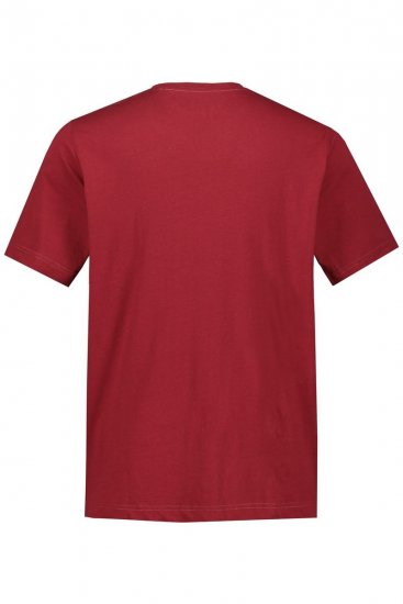 JP1880 702558 T-shirt med rund hals Mörkröd - T-shirts - Stora T-shirts - 2XL-14XL