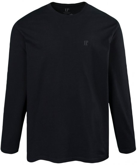 JP1880 702559 Långärmad t-shirt Svart - T-shirts - Stora T-shirts - 2XL-14XL
