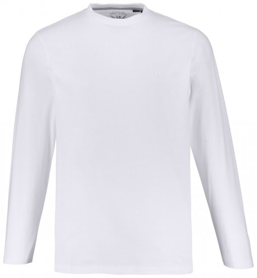 JP1880 702559 Långärmad t-shirt Vit - T-shirts - Stora T-shirts - 2XL-14XL