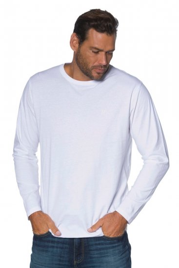 JP1880 702559 Långärmad t-shirt Vit - T-shirts - Stora T-shirts - 2XL-14XL