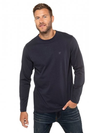 JP1880 702559 Långärmad t-shirt Mörkblå - T-shirts - Stora T-shirts - 2XL-14XL