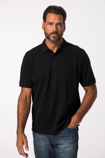 JP1880 702560 Pikétröja i bomull Svart - Pikétröjor - Stora pikétröjor - 2XL-8XL