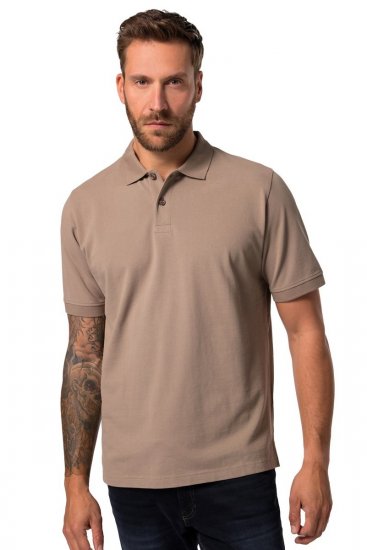 JP1880 702560 Pikétröja Gråbrun - Pikétröjor - Stora pikétröjor - 2XL-8XL